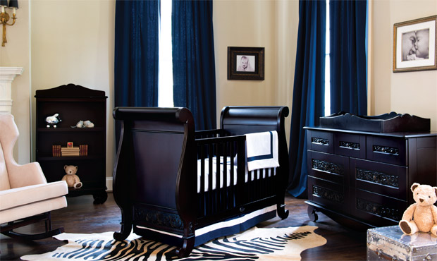 navy blue nursery furniture